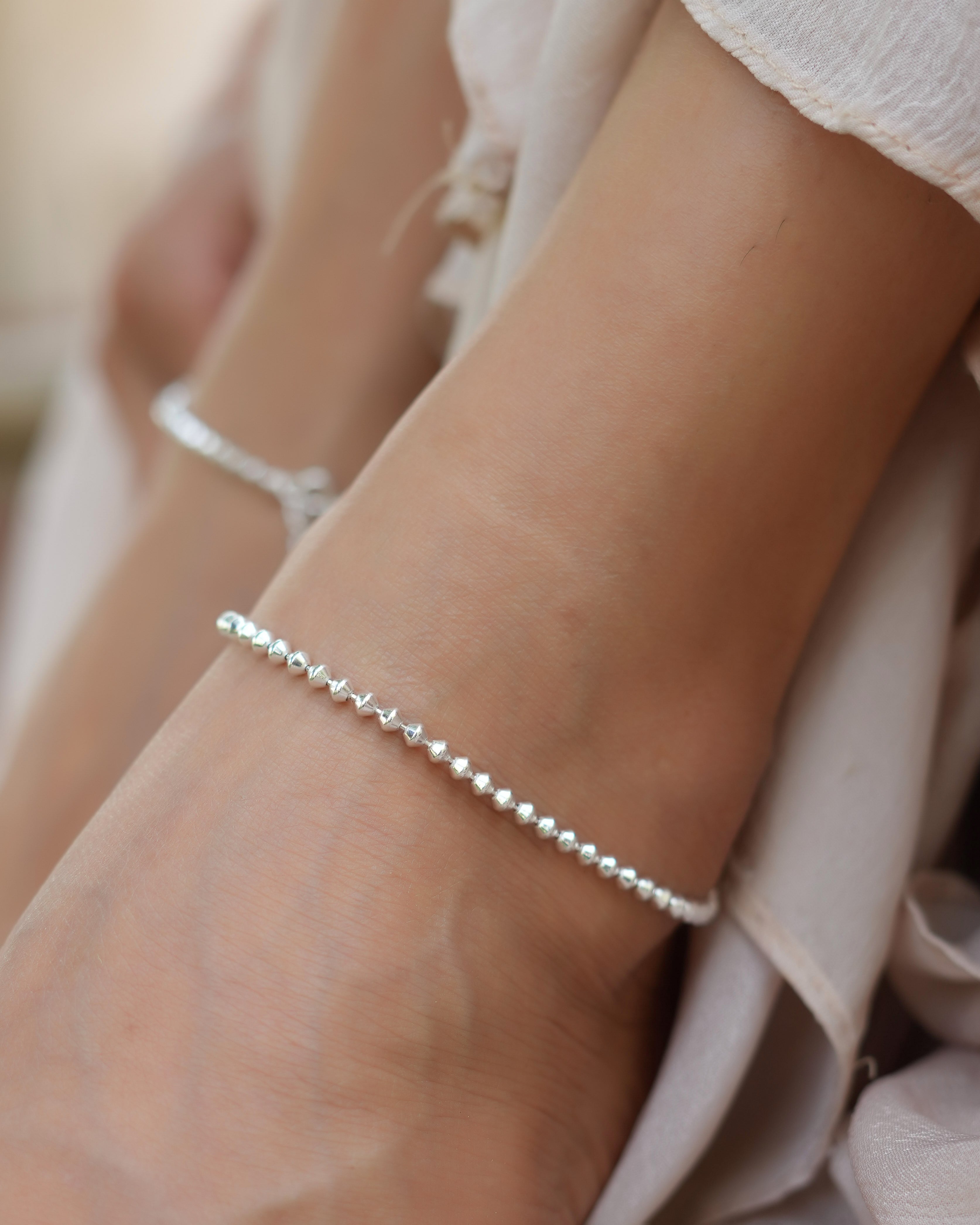 Minimal Silver Anklet for Daily Wear
